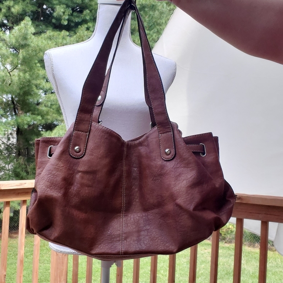 Nine West brown black handbag purse - Picture 3 of 8